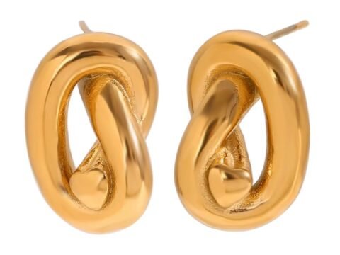 Arete Oro Trenzado